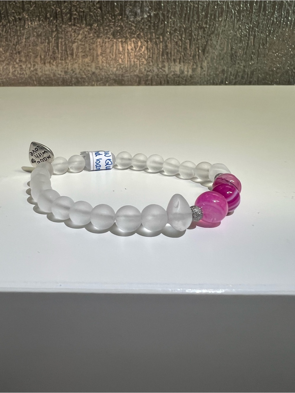 Snow Quartz and Banded Agate